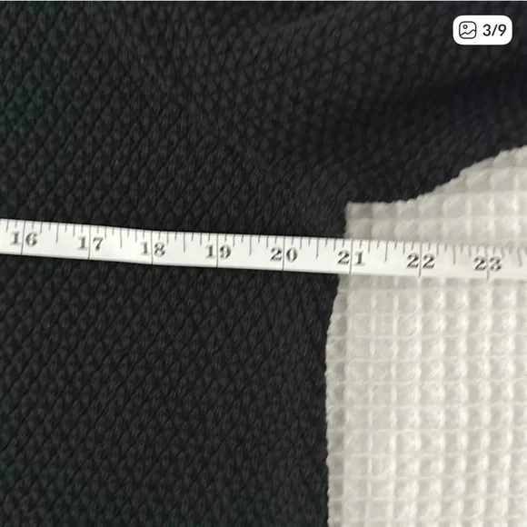 Lands End Black Cotton Tunic Sweater Large Tall - Picture 2 of 6